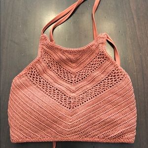 Rust Crochet Bikini Top